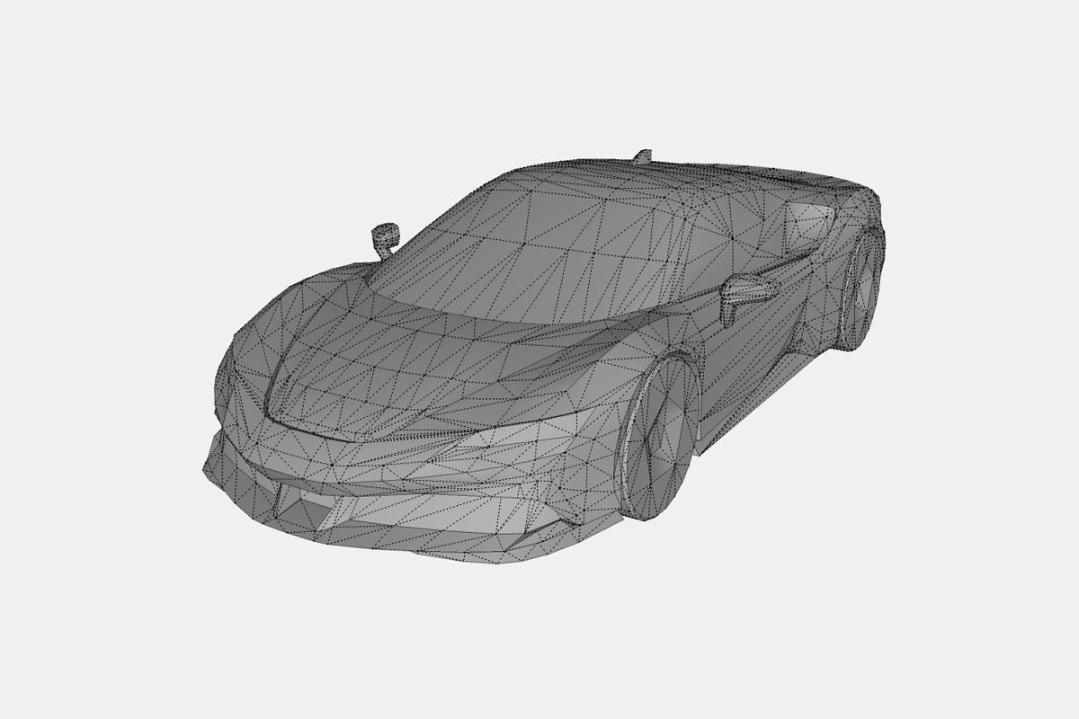 Ferrari SF90 Stradale 2021 Low-poly 3D model_18
