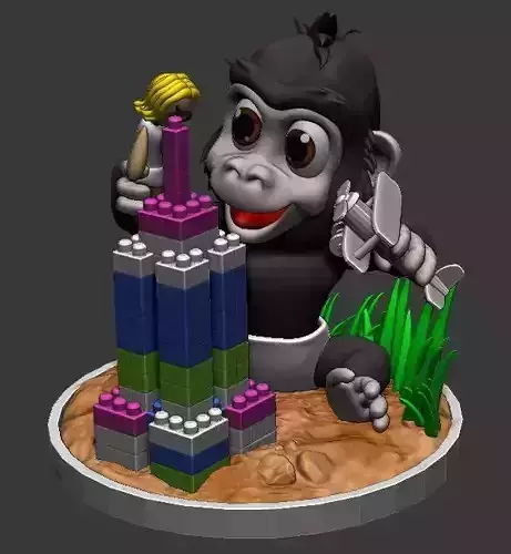 Baby King Kong play time 