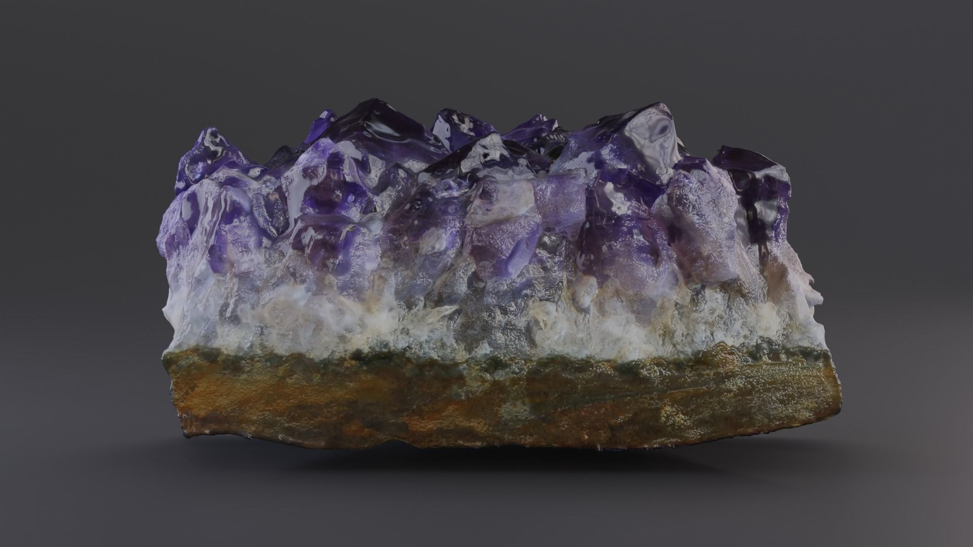 Amethyst stone Free 3D model_1