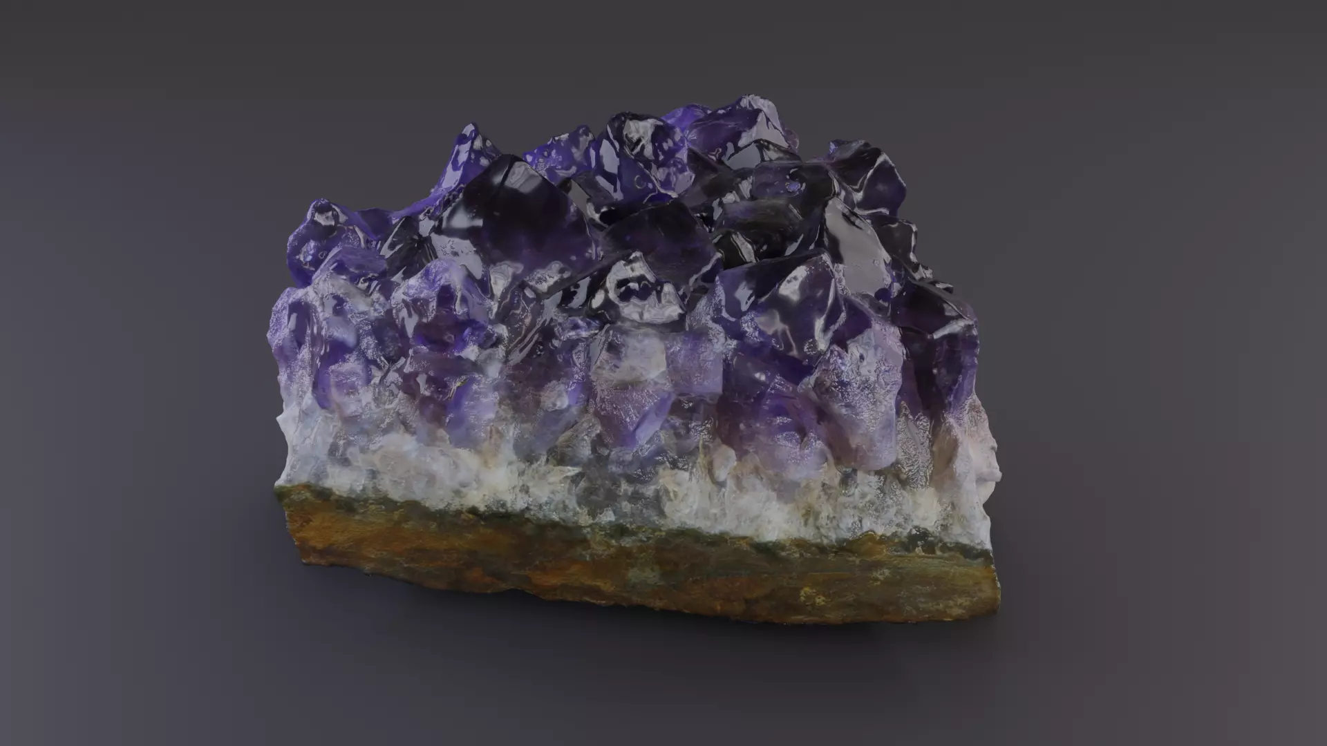 Amethyst stone Free 3D model_0