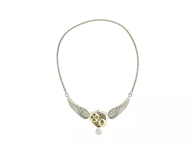 The Necklace 3 silver with diamonds