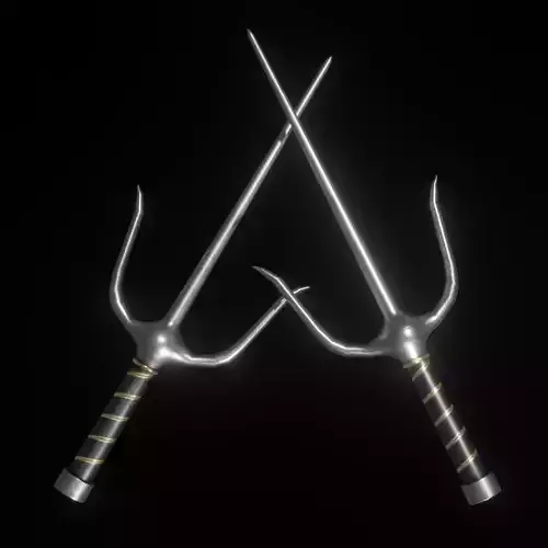 Sai Blade Low-poly 3D model