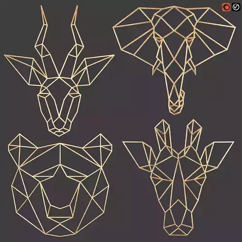 wall decor wild beasts 1 