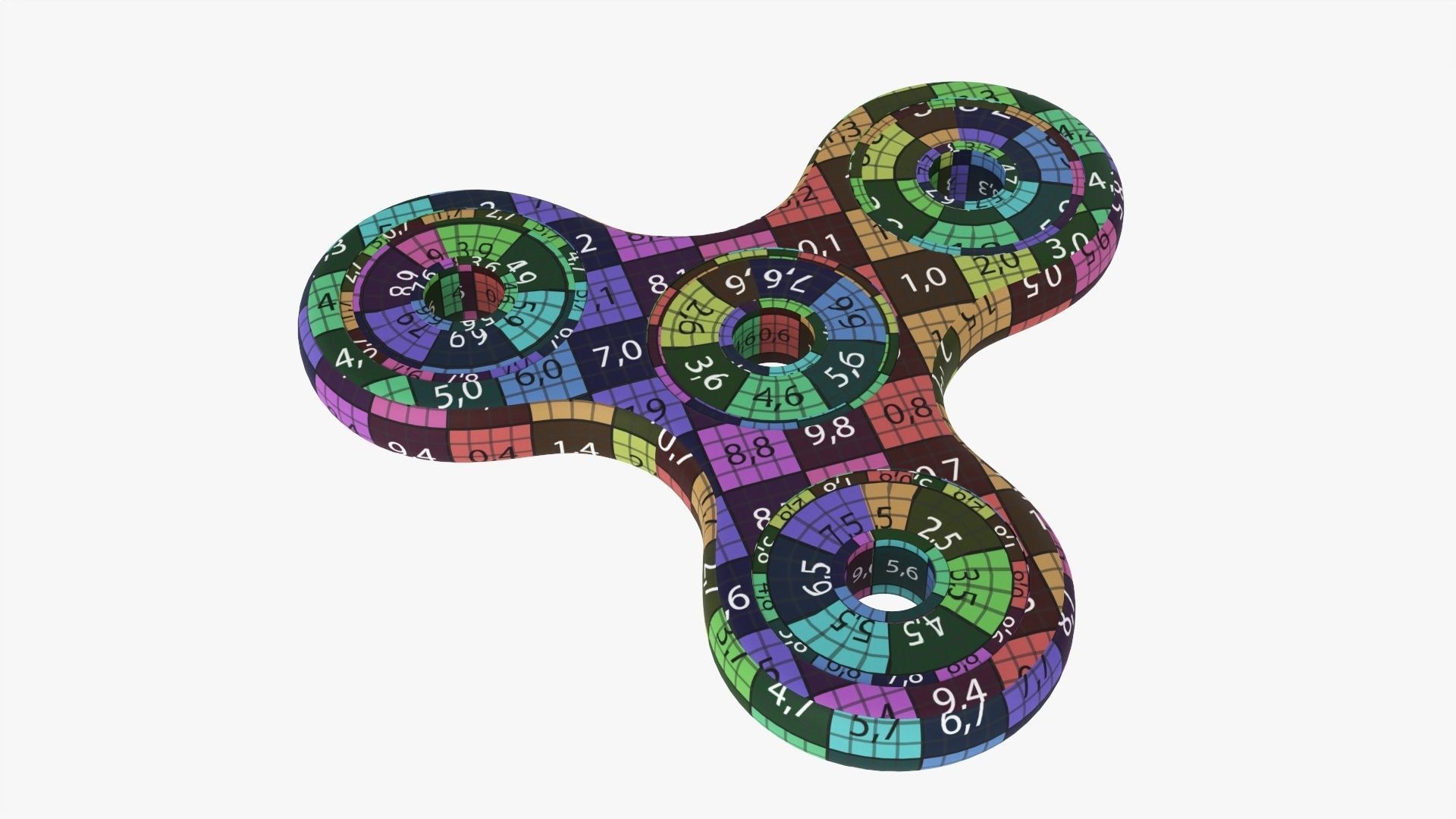 Fidget spinner 3D model_11