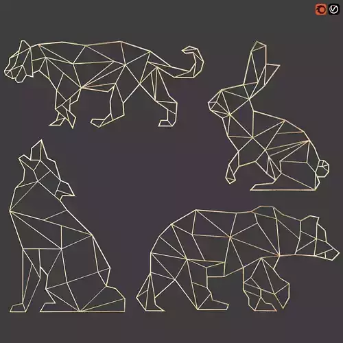 Wall decor wild beasts 3