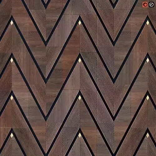 Decor wood Panel rhombus 2