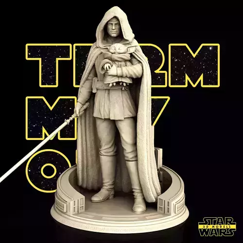 Luke Skywalker Sculpture - Tested and Ready for 3D printing