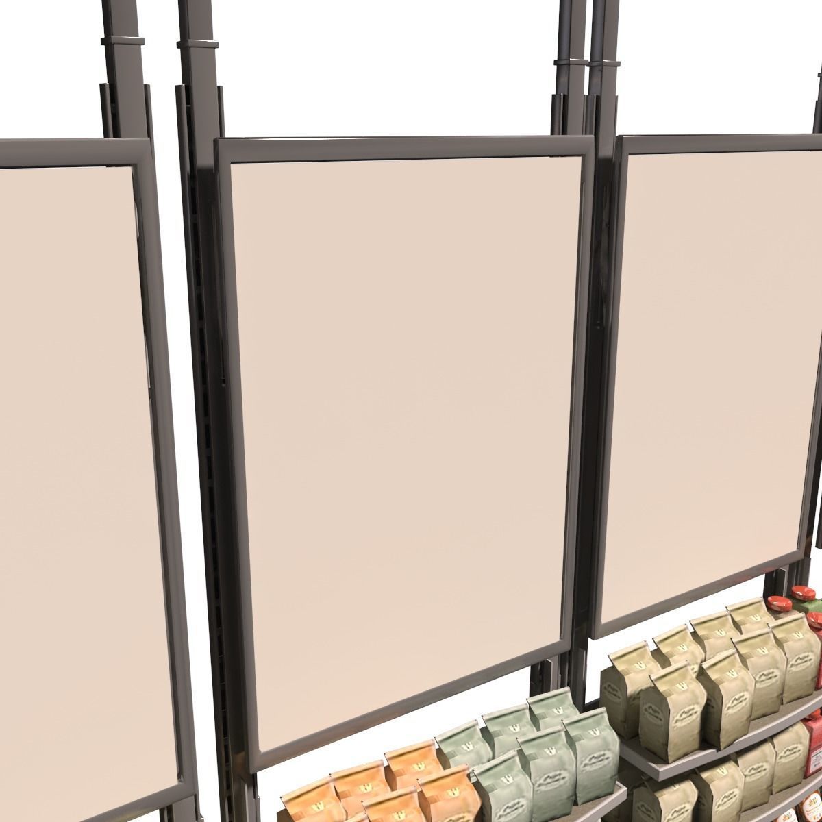 Merchandise With Shelves 3D model_5