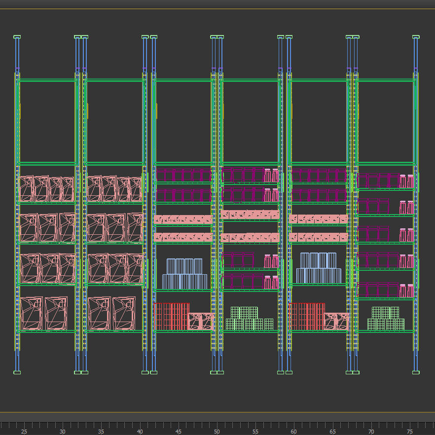 Merchandise With Shelves 3D model_11