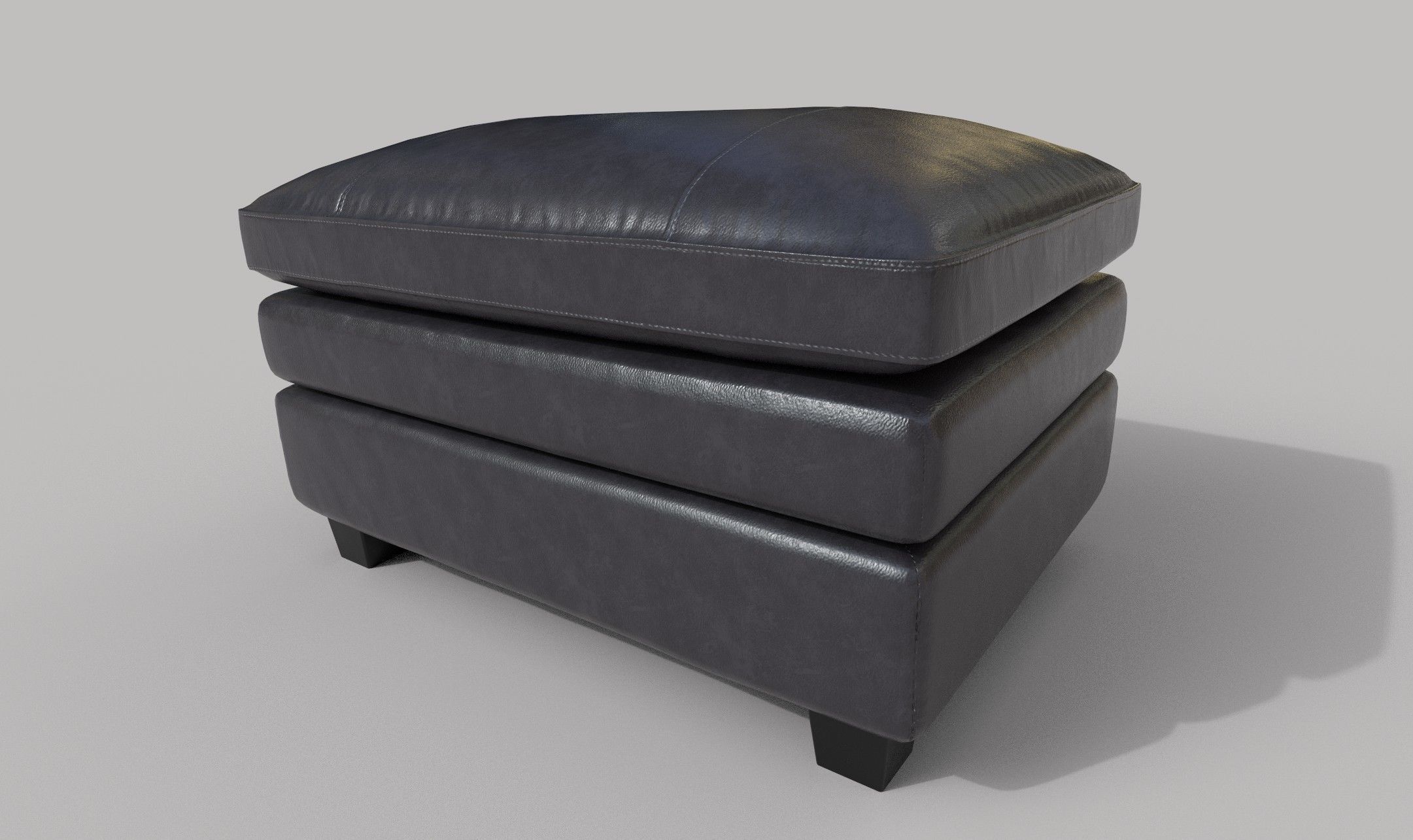  Gleason ottoman Canyon chair realistic 3D model Low-poly 3D model_6