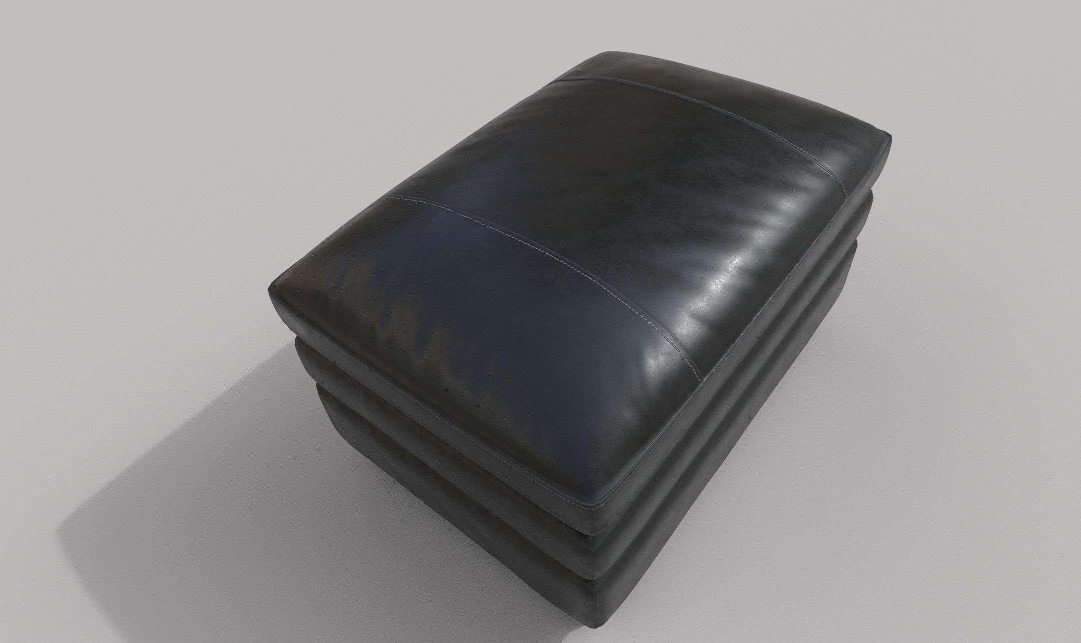  Gleason ottoman Canyon chair realistic 3D model Low-poly 3D model_2