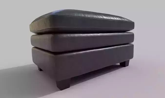  Gleason ottoman Canyon chair realistic 3D model