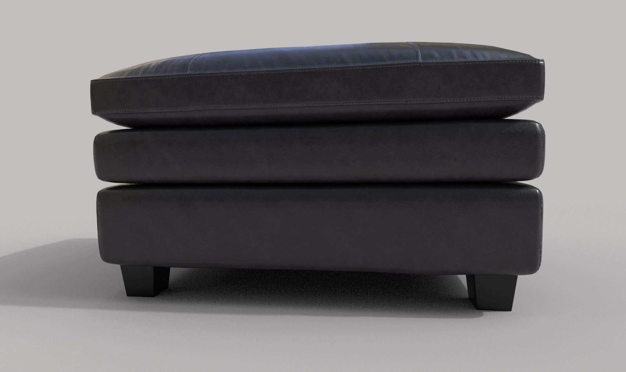  Gleason ottoman Canyon chair realistic 3D model Low-poly 3D model_7