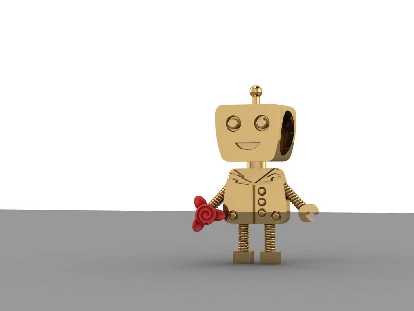 Pandora - Charm 3D print model_3