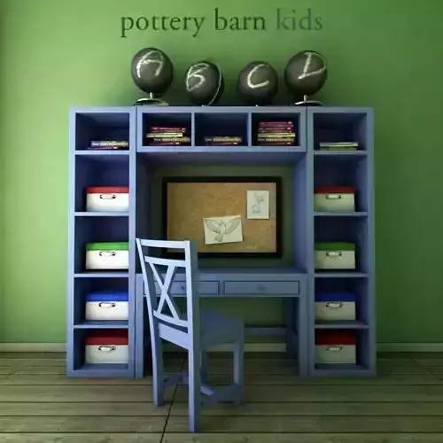 PotteryBarn Preston Desk  Storage Wall System