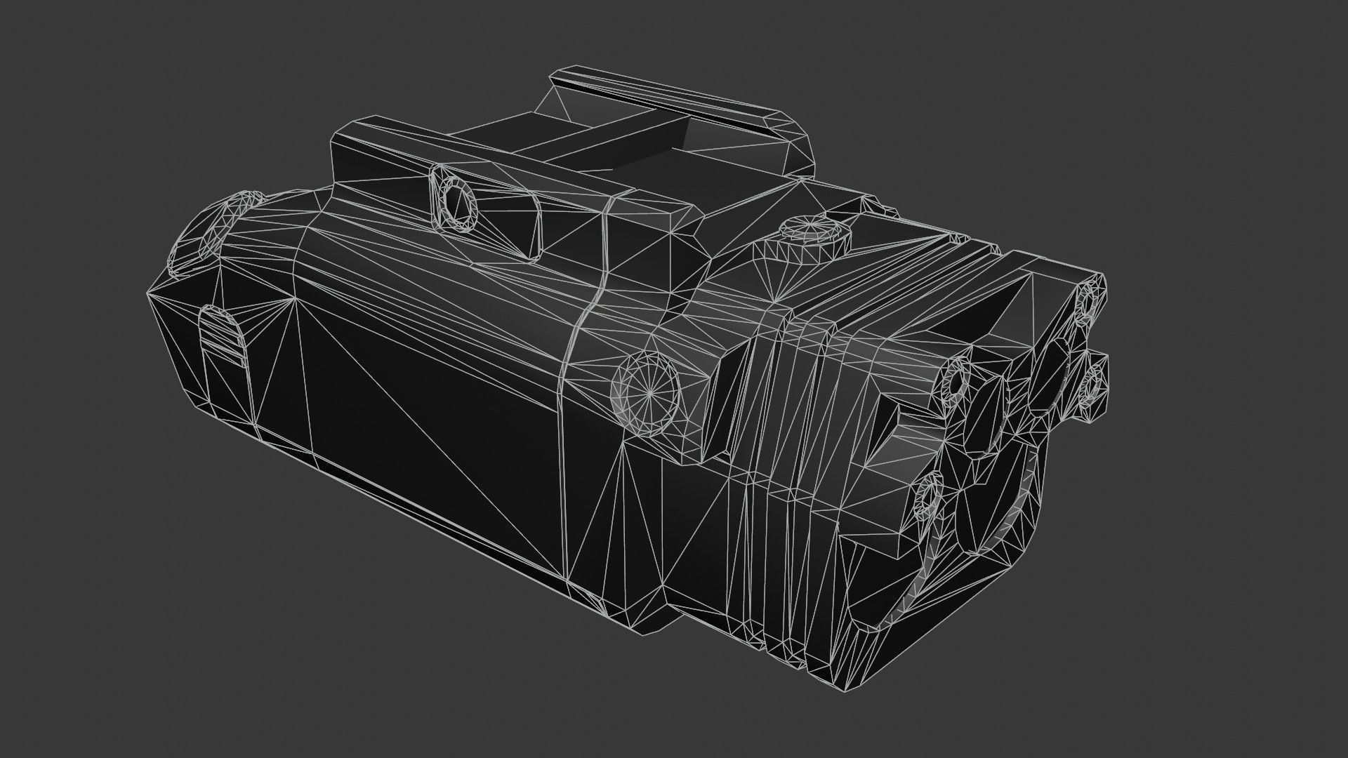Steiner DBAL-PL laser pistol light Low-poly 3D model_7