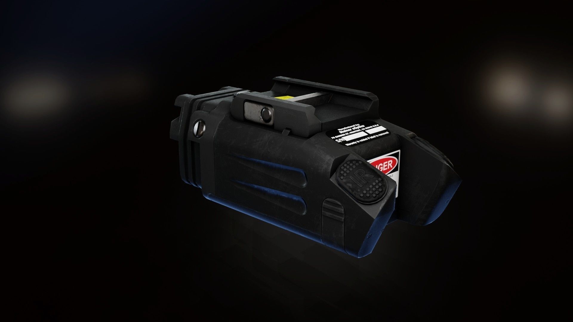 Steiner DBAL-PL laser pistol light Low-poly 3D model_3