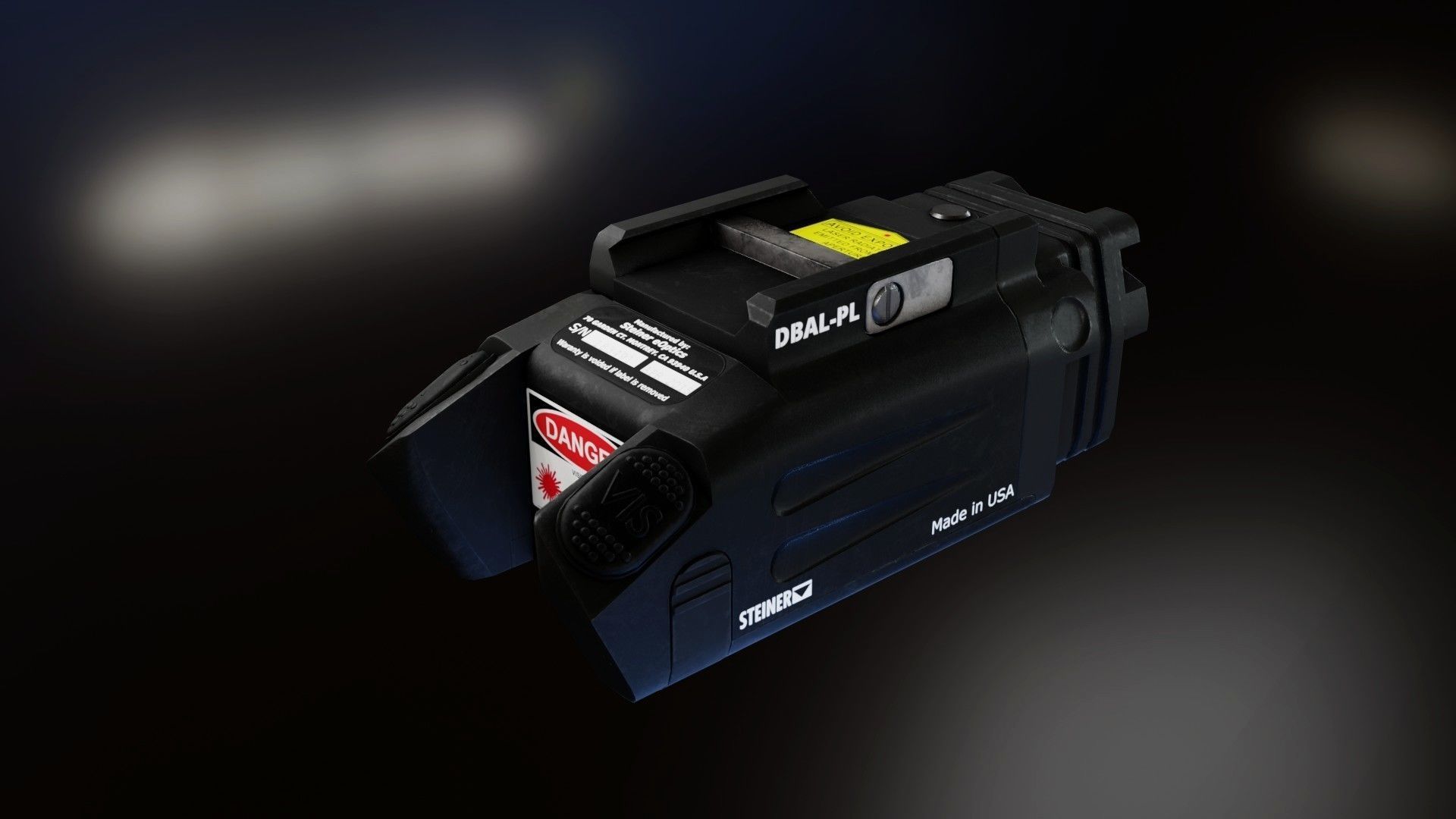Steiner DBAL-PL laser pistol light Low-poly 3D model_2