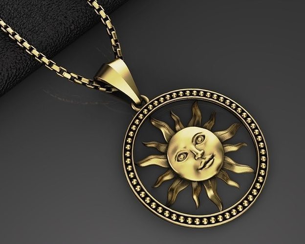 Sunny face Yarilo 3D model