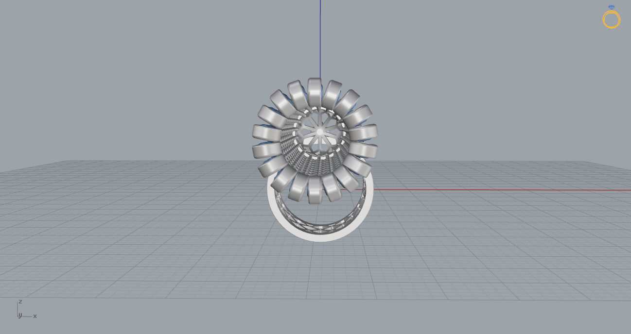 Tassel Ring 3D print model_11