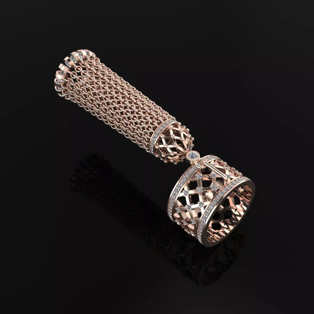 Tassel Ring 3D print model_0