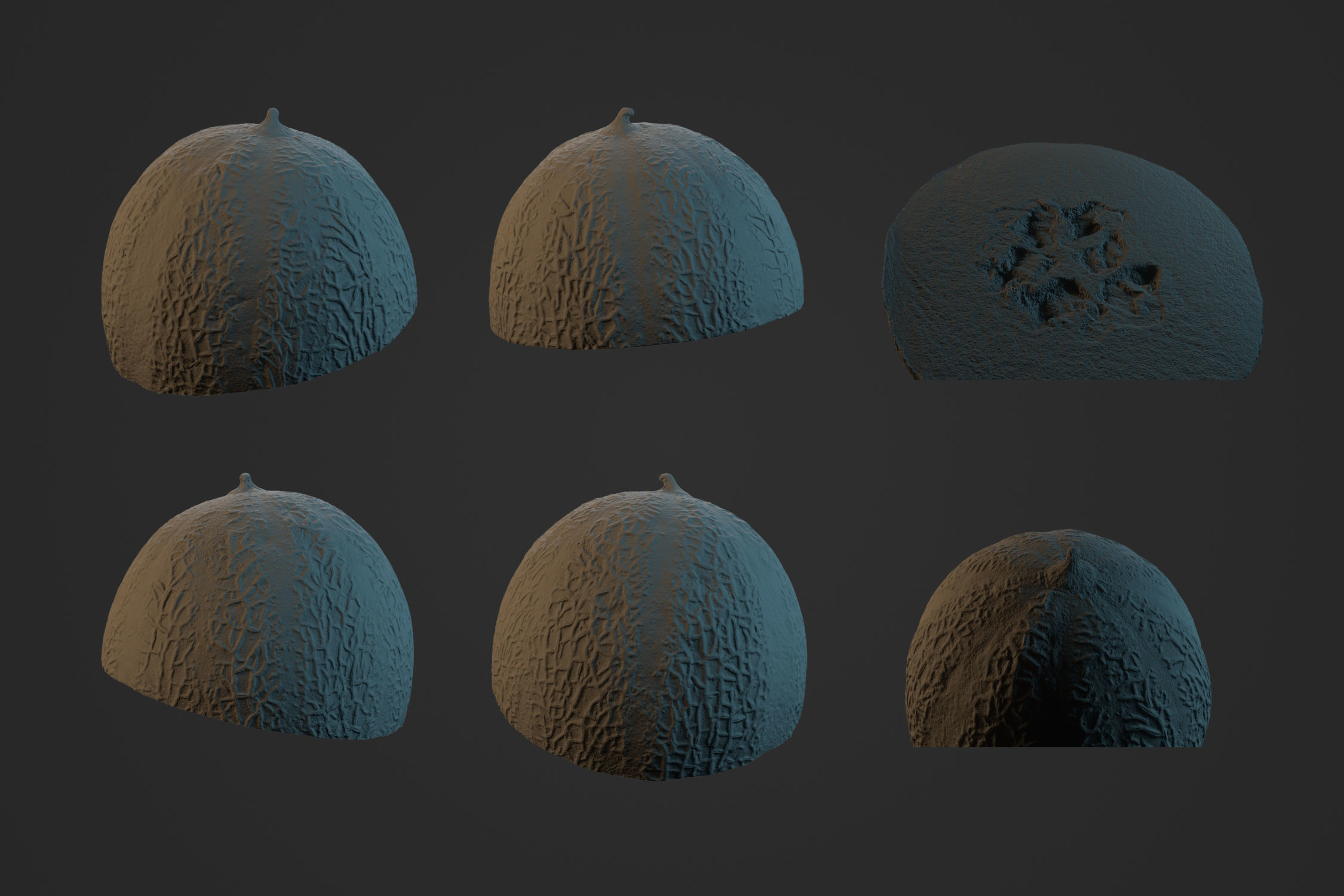 Melon Half 1 - 3D Scan 3D model_3