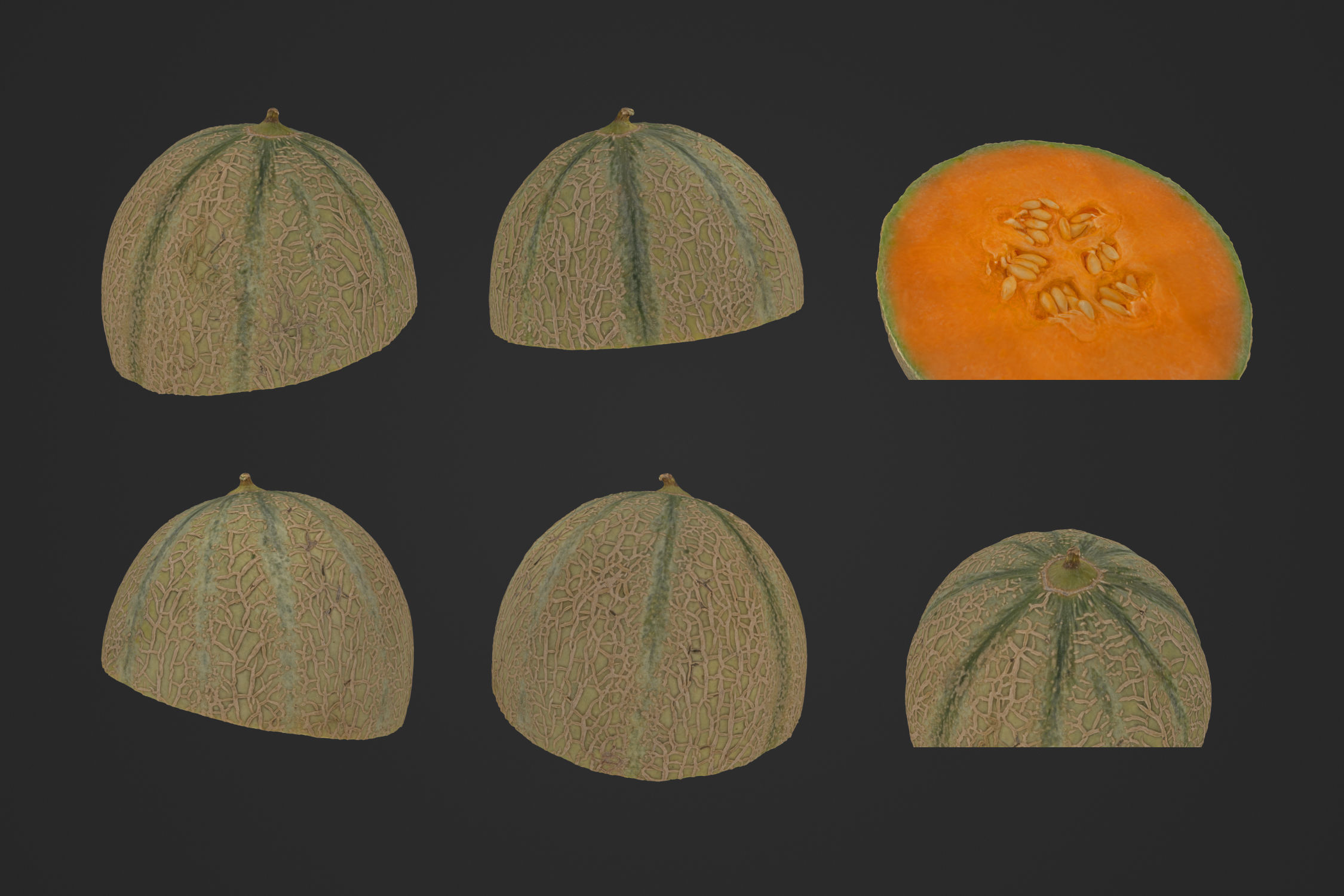 Melon Half 1 - 3D Scan 3D model_1