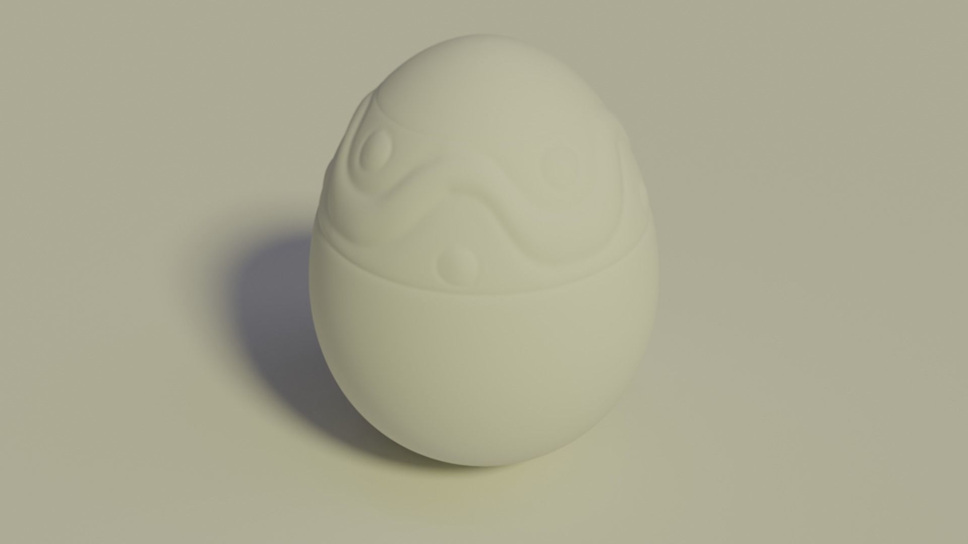 Golden Egg 3D print model_2