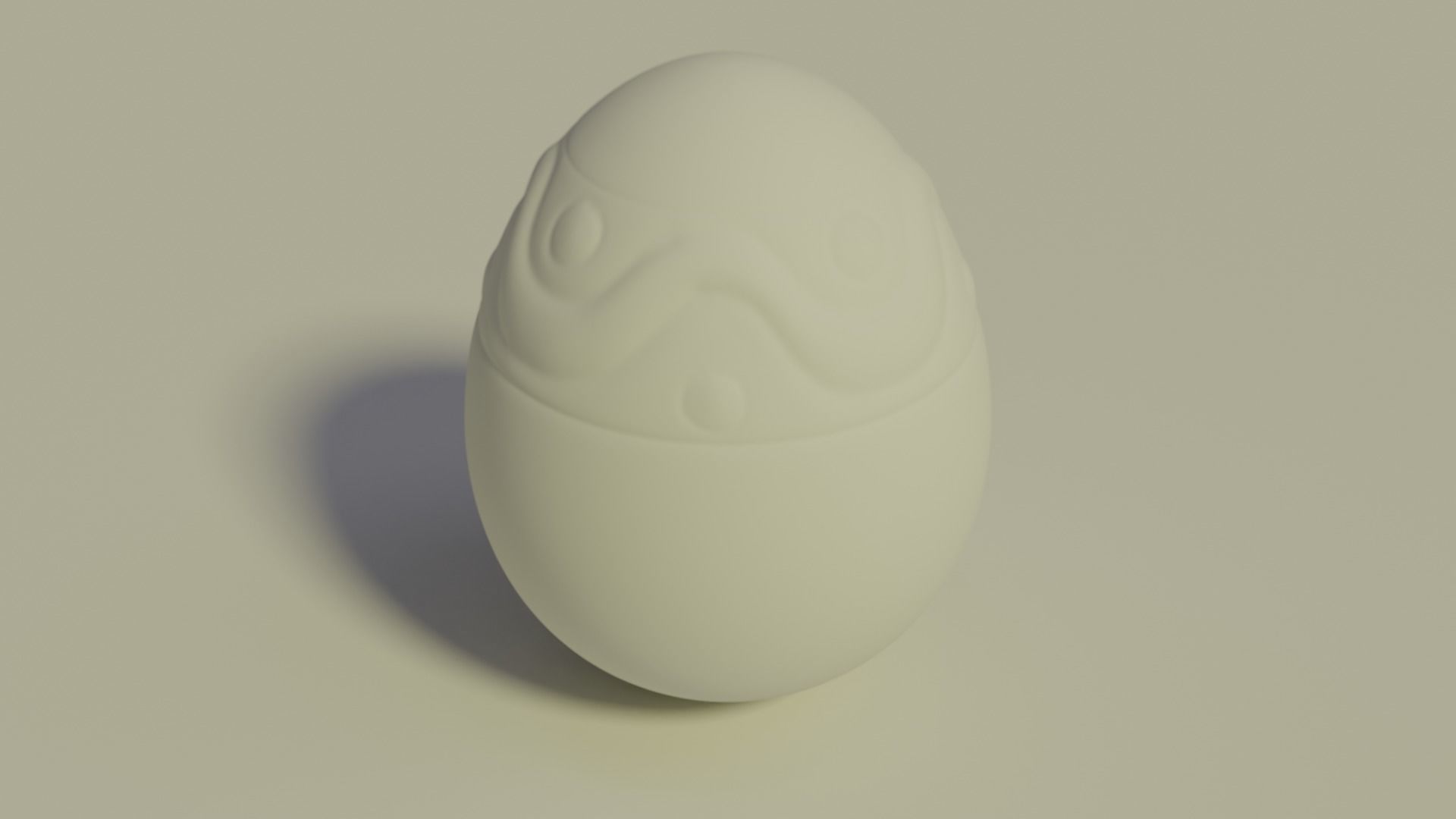Golden Egg 3D print model_1