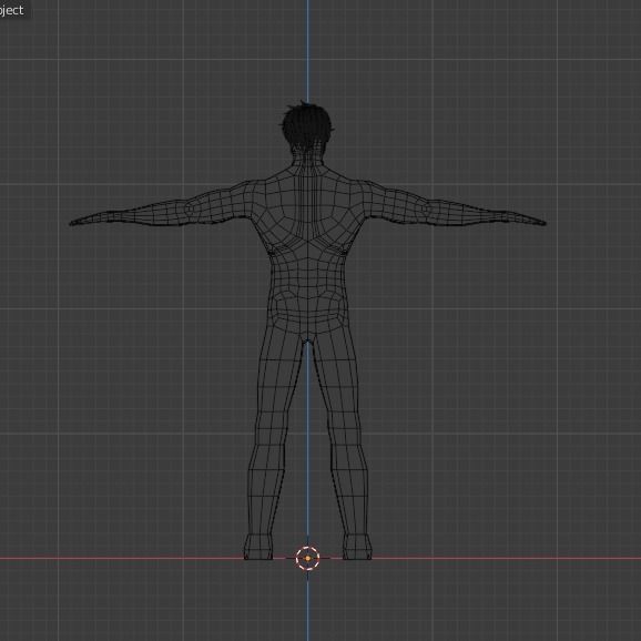 Simple Male Model Low-poly 3D model_7