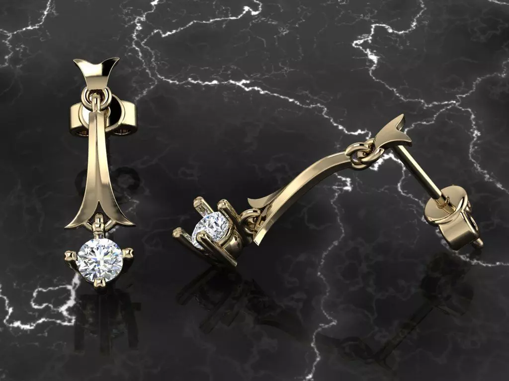 Jewelry Earring 3D print model