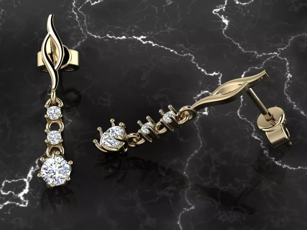 Jewelry Earring 3D print model