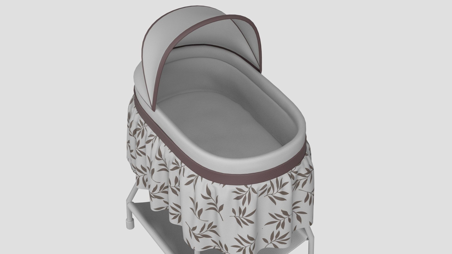 Bassinet - Portable Crib 3D model_3