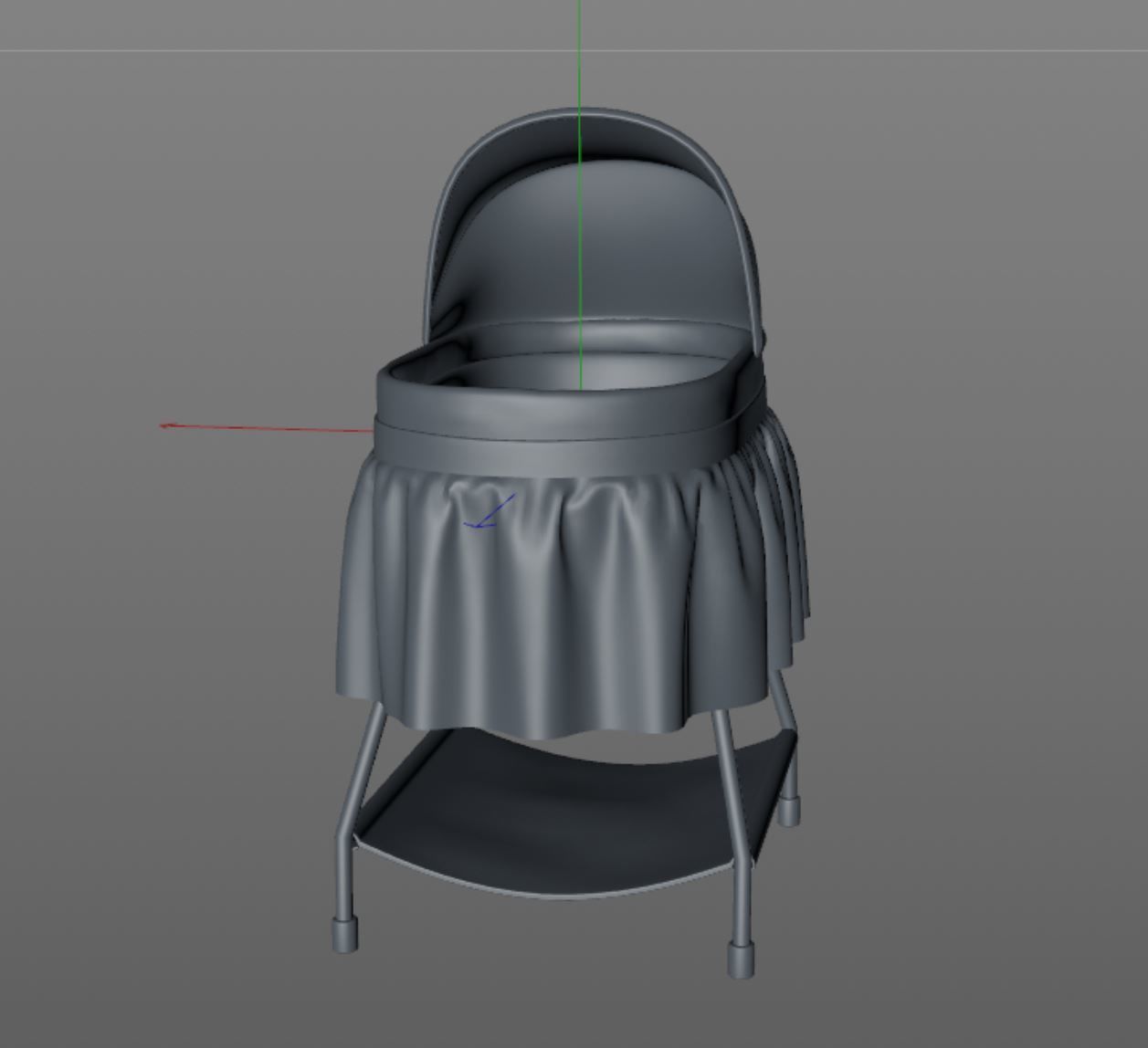 Bassinet - Portable Crib 3D model_15