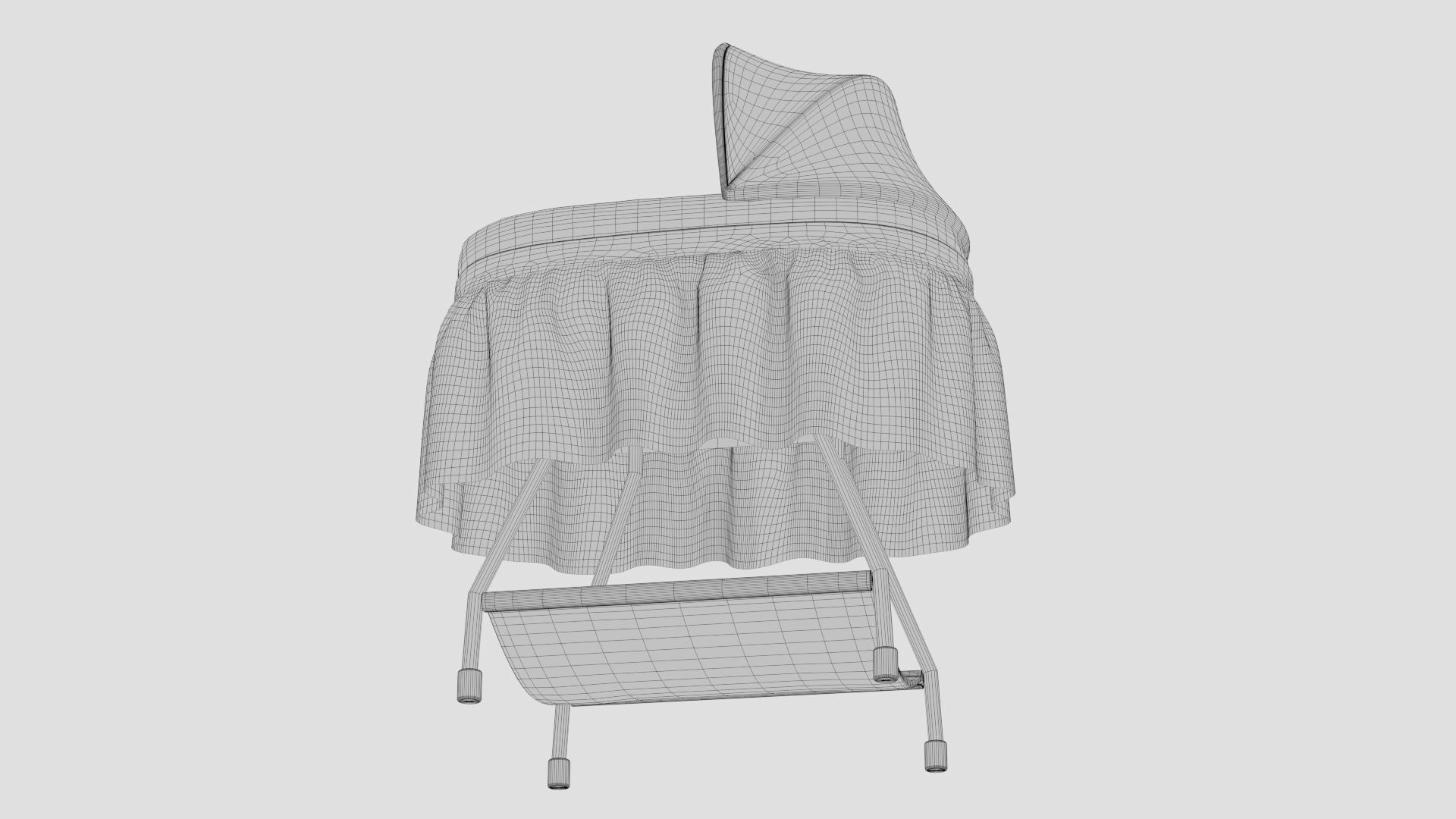 Bassinet - Portable Crib 3D model_20