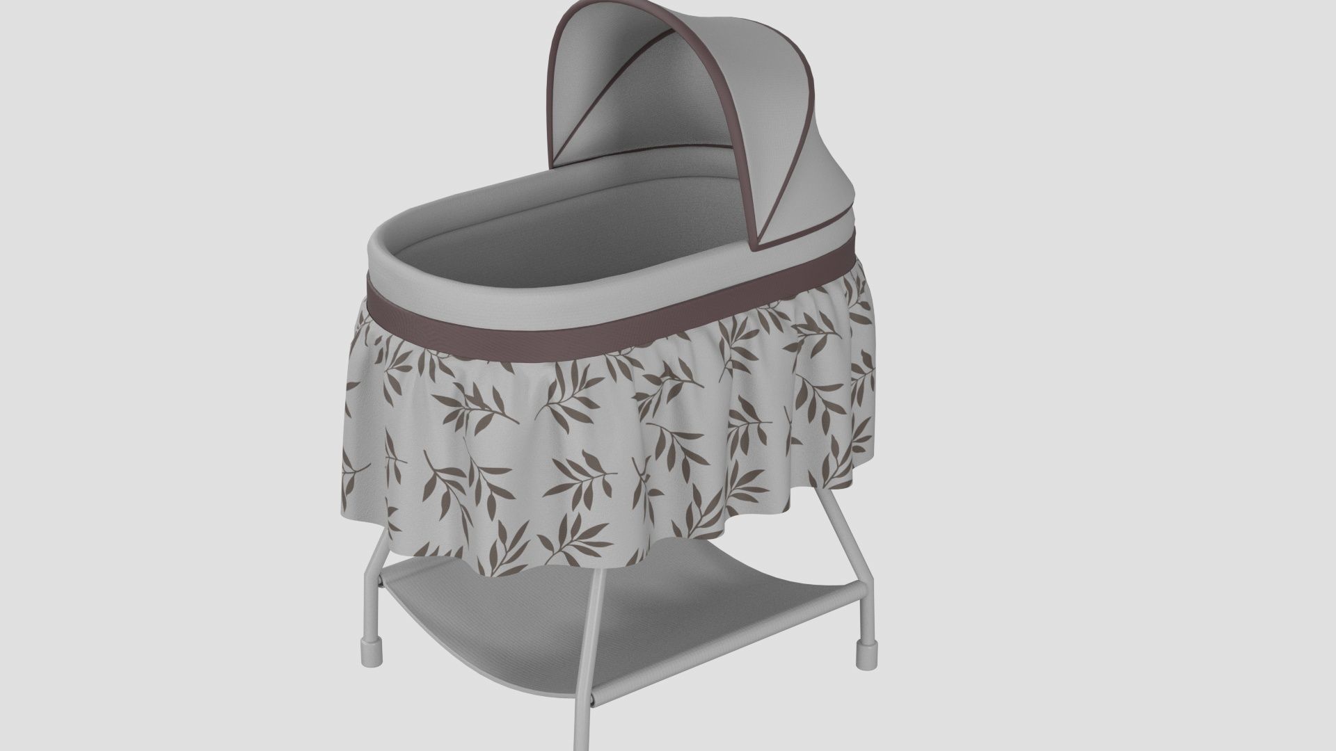 Bassinet - Portable Crib 3D model_4