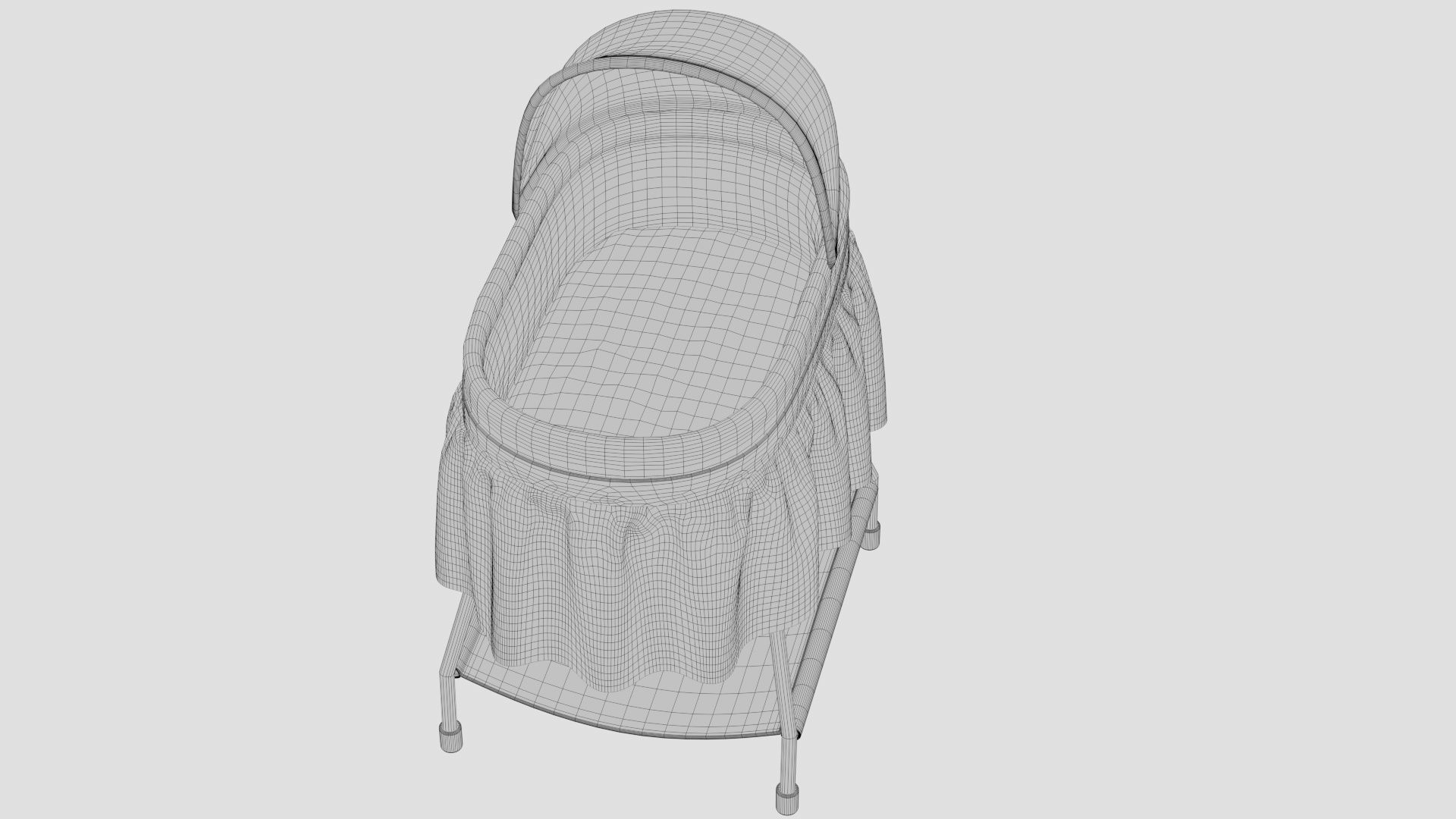 Bassinet - Portable Crib 3D model_19