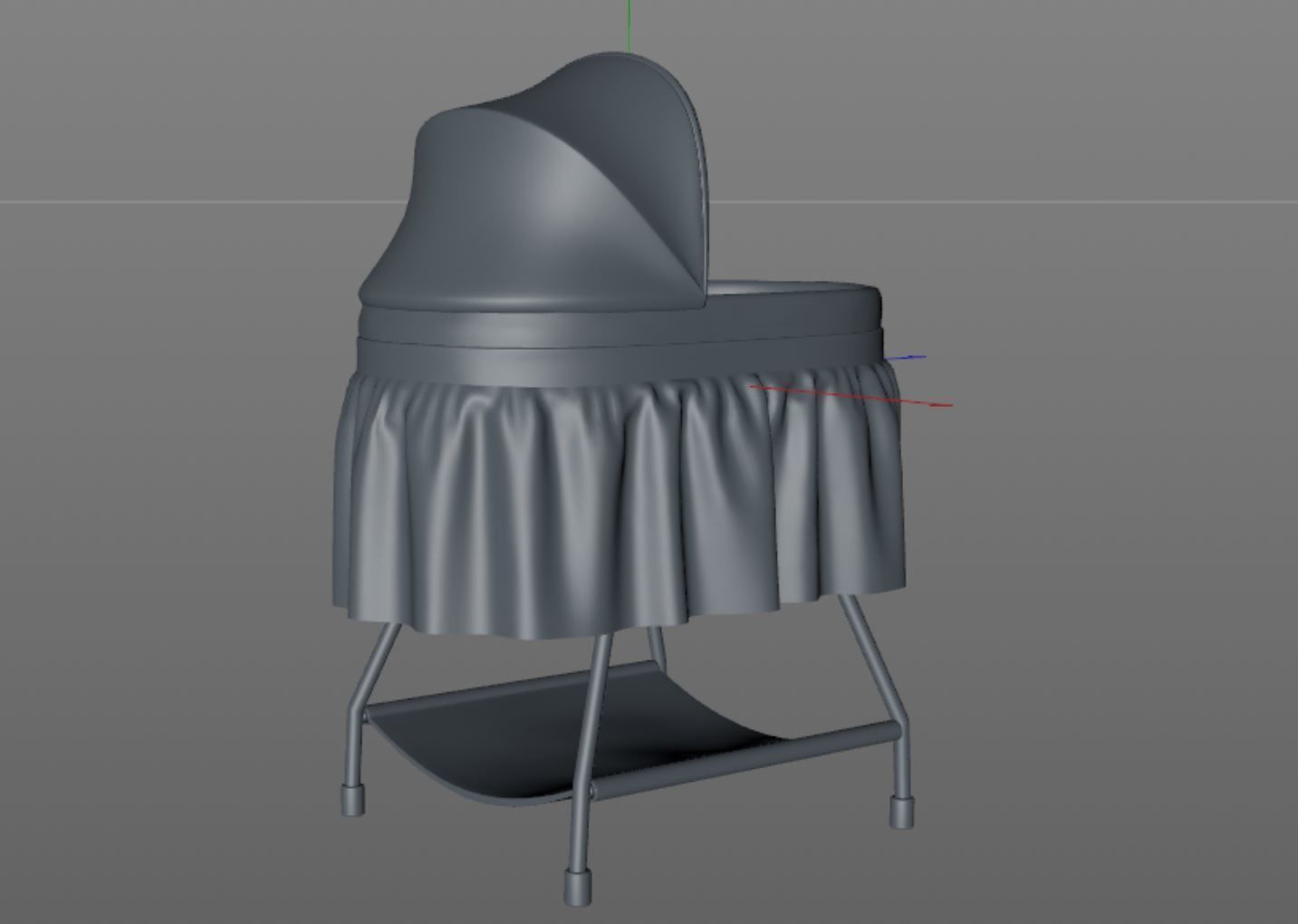 Bassinet - Portable Crib 3D model_13