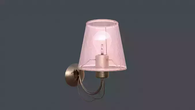 Wall Lamp Low-poly 3D model