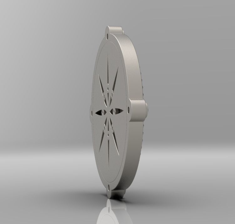 Medallion with st Vartan 3D print model_32