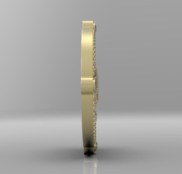 Medallion with st Vartan 3D print model_21