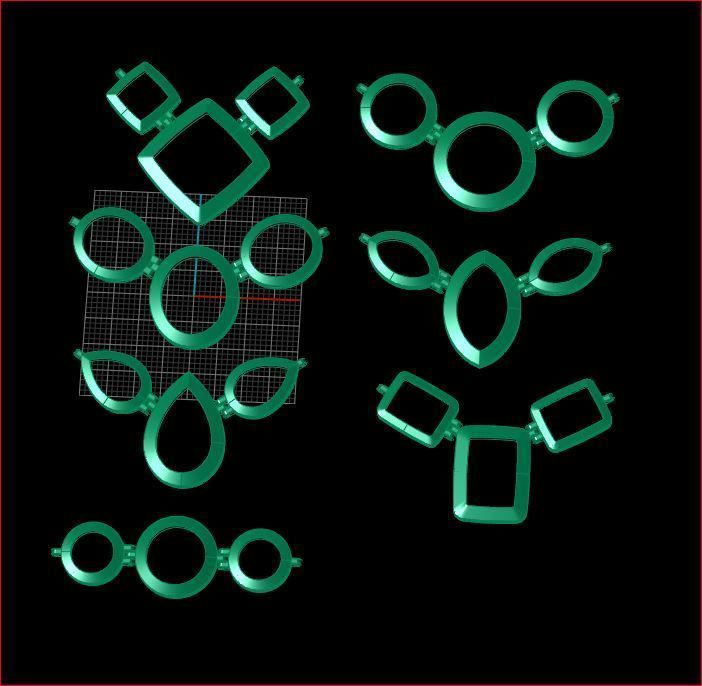 Pendants - Gold 3D print model_5