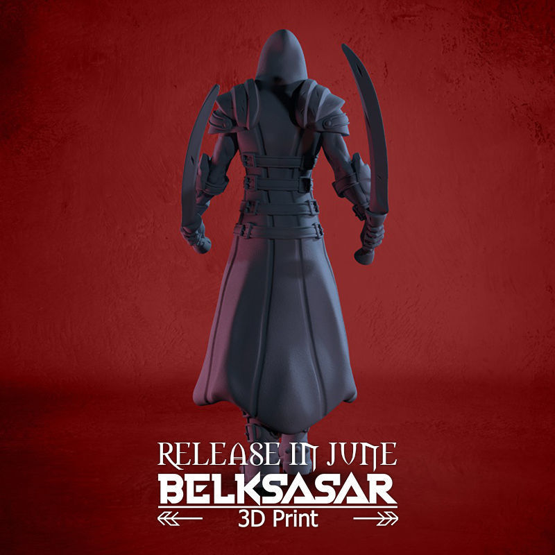 Simith the Fighter Sorcerer 3D print model_5