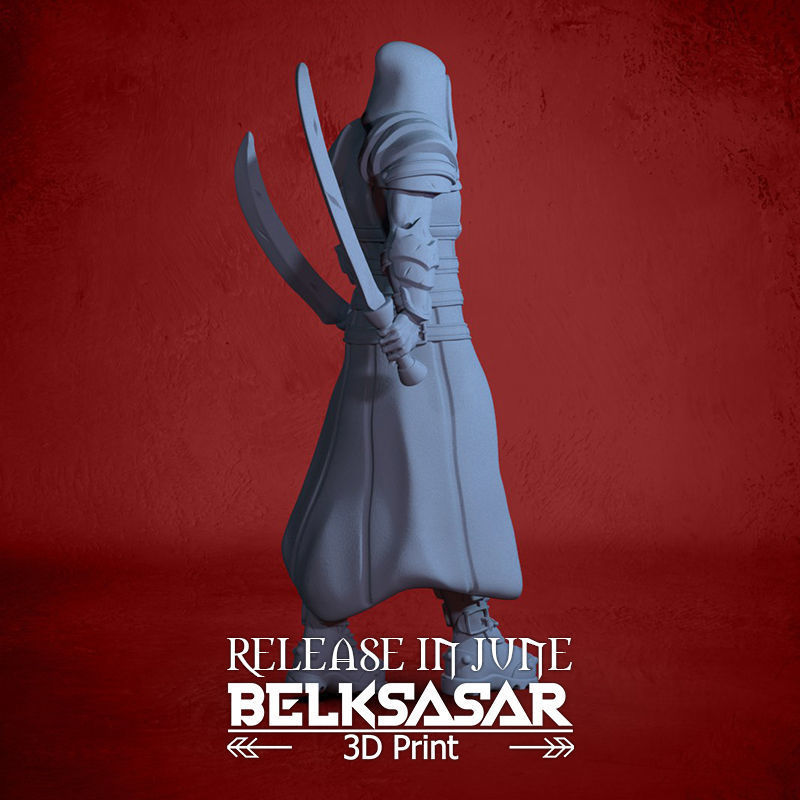 Simith the Fighter Sorcerer 3D print model_6