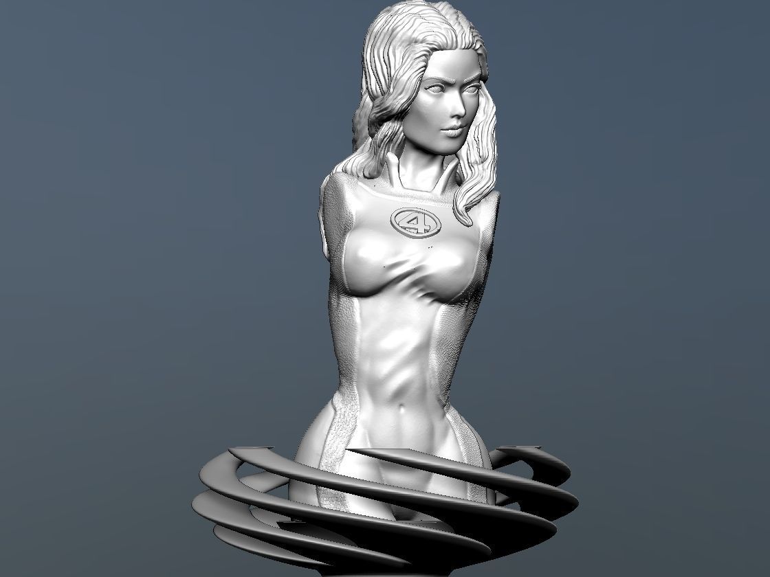 Invisible Woman Bust - Fantastic Four 3D print model_15