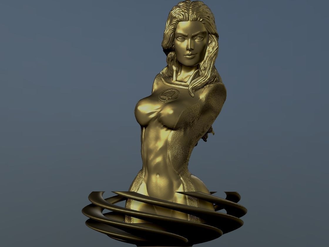 Invisible Woman Bust - Fantastic Four 3D print model_19