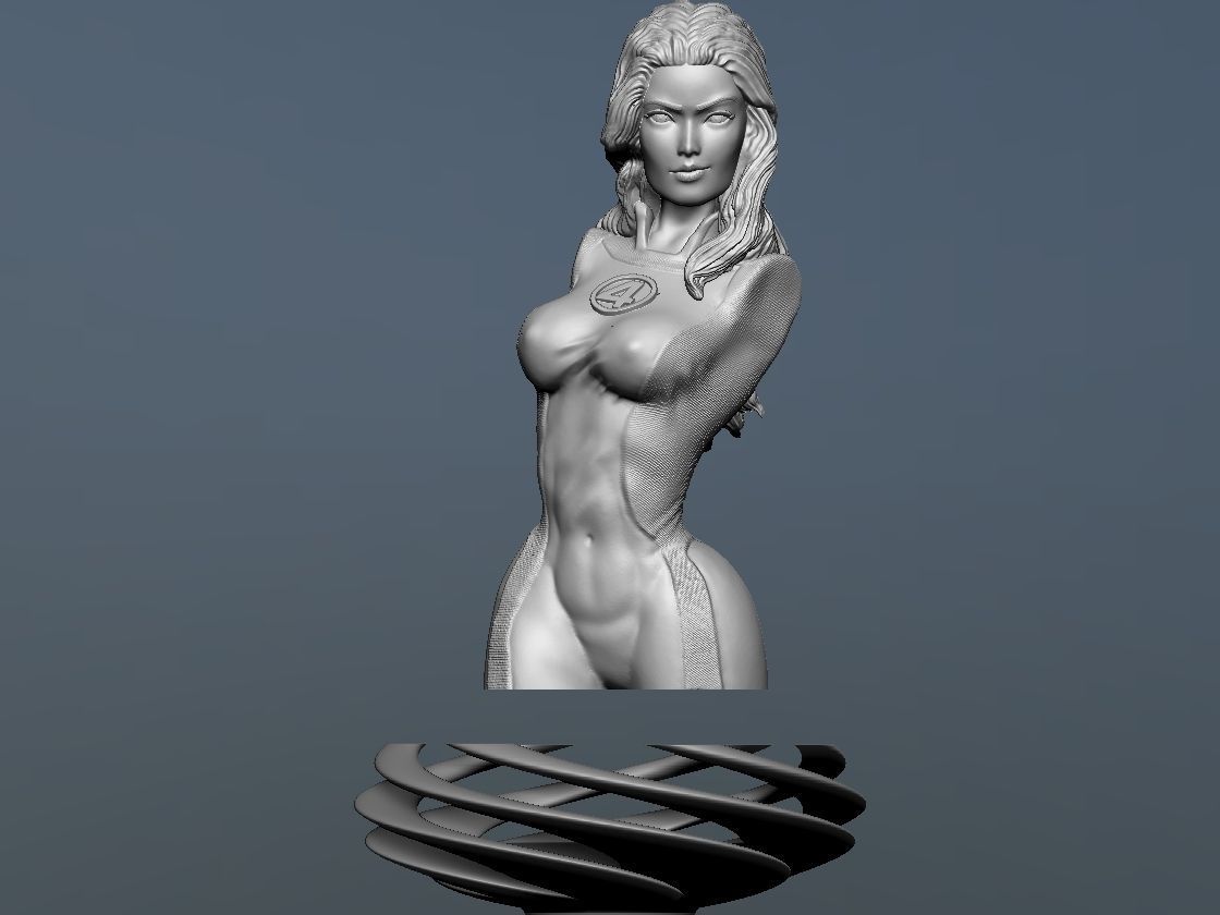 Invisible Woman Bust - Fantastic Four 3D print model_16