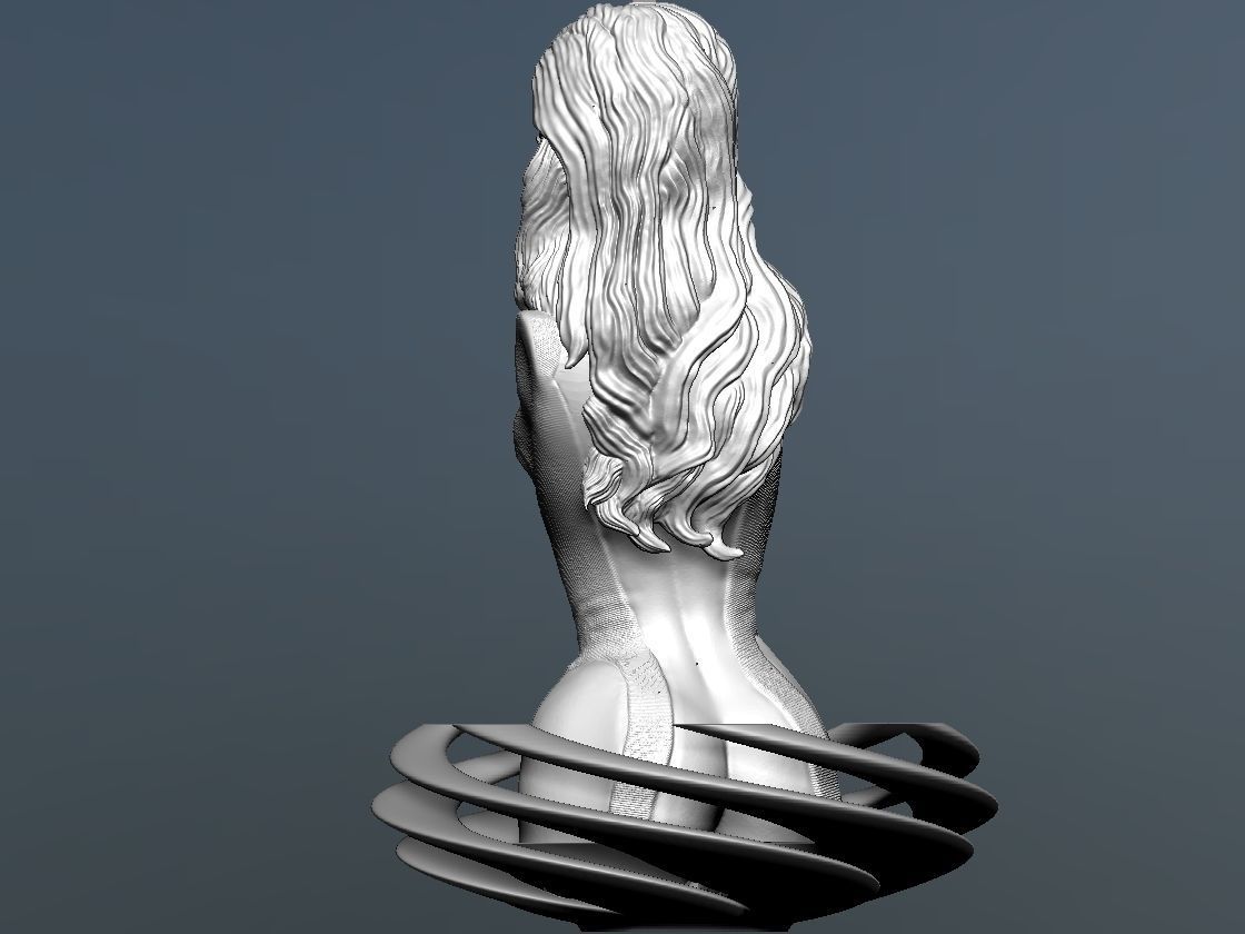 Invisible Woman Bust - Fantastic Four 3D print model_11