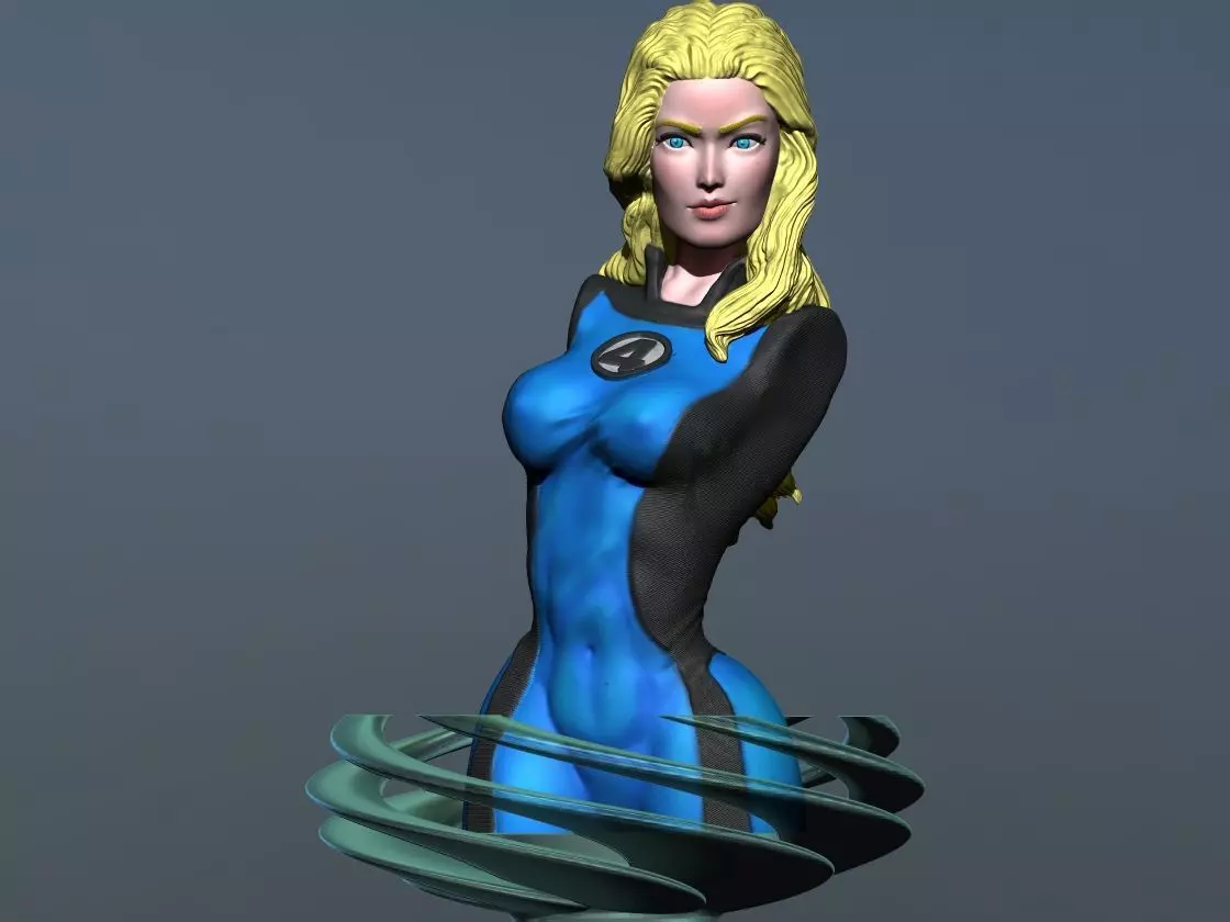 Invisible Woman Bust - Fantastic Four 3D print model_0