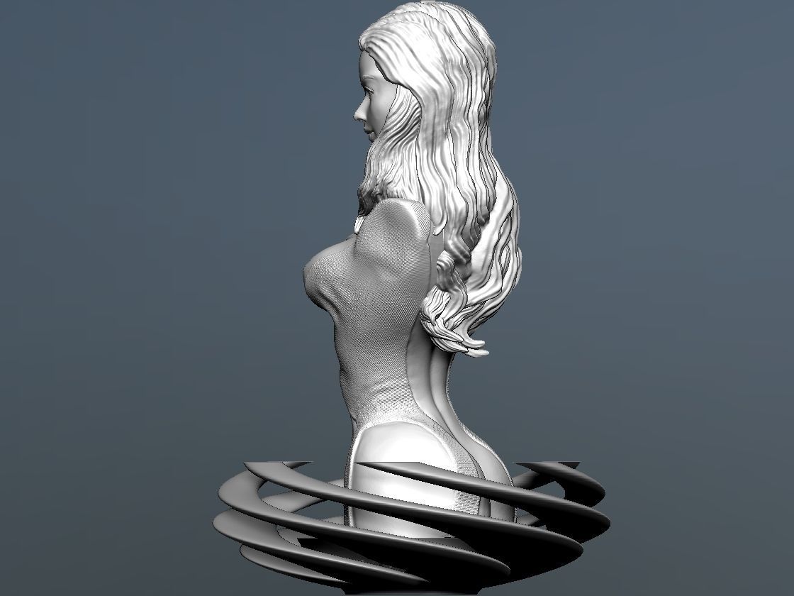 Invisible Woman Bust - Fantastic Four 3D print model_10